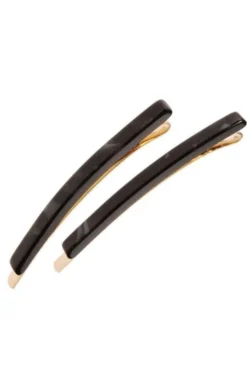 Bobby Pin Pair on Gold Wire - Classic