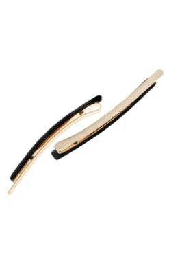 Bobby Pin Pair on Gold Wire - Classic