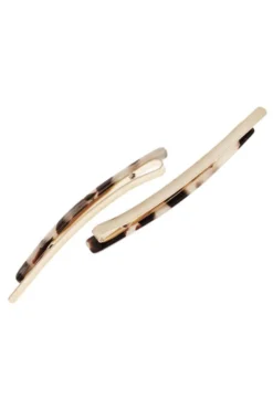Bobby Pin Pair on Gold Wire - Classic
