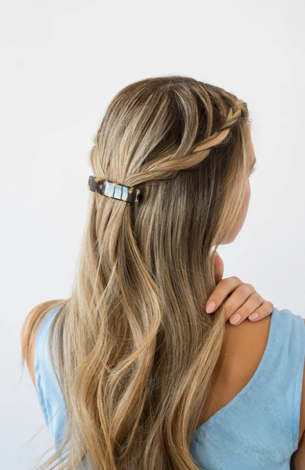 Classic Rectangle Barrette - French Classic