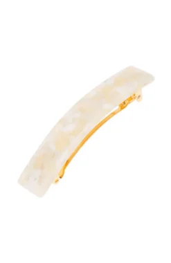 Classic Rectangle Barrette - Pavlova