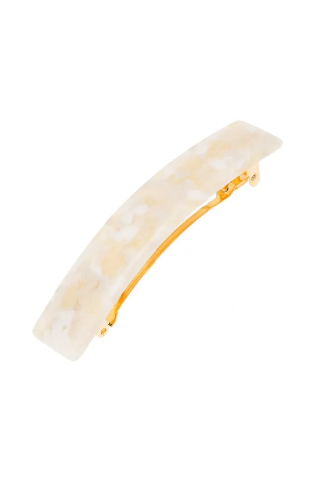 Classic Rectangle Barrette - Pavlova