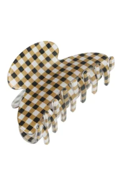 Couture Claw Clip - Whiskey Check