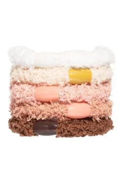 Cozy Pony, 5 Pack Soft Hair Ties