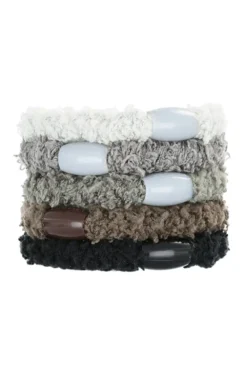 Cozy Pony, 5 Pack Soft Hair Ties