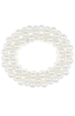 Cream Pearl Scrunchie