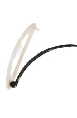 Cutout Oval Plastic Tige Boule Barrette - Classic