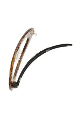 Cutout Oval Plastic Tige Boule Barrette - Classic