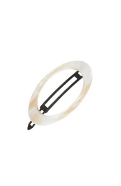 Cutout Oval Plastic Tige Boule Barrette - Classic