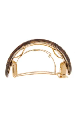 Cutout Oval Ponytail Barrette - Classic