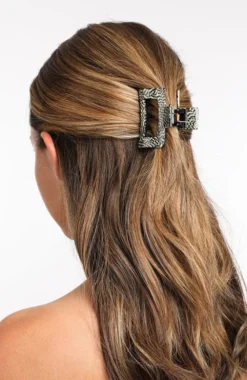 Cutout Rectangle Claw Clip - Classic