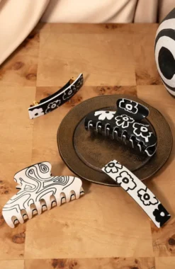 Fiorella Claw Clip - Abstract