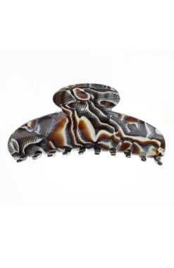 Jumbo Couture Claw Clip - Fudge