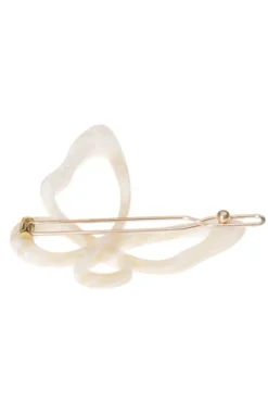 Large Cutout Butterfly Tige Boule Barrette - Classic
