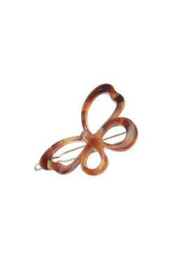 Large Cutout Butterfly Tige Boule Barrette - Classic