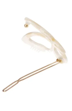 Large Cutout Butterfly Tige Boule Barrette - Classic