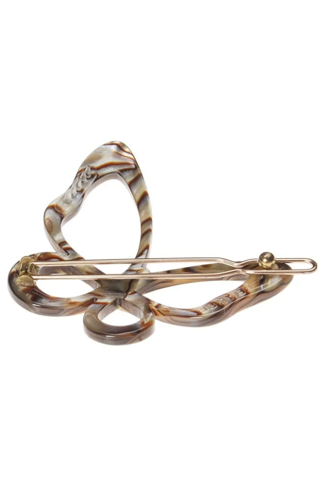 Large Cutout Butterfly Tige Boule Barrette - Classic