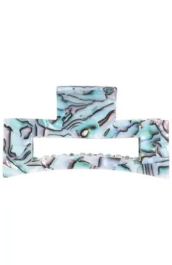 Large Cutout Rectangle Claw Clip - Classic