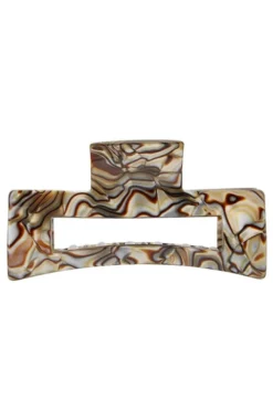 Large Cutout Rectangle Claw Clip - Classic