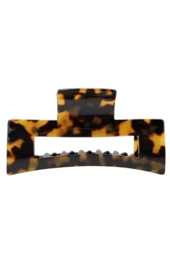 Large Cutout Rectangle Claw Clip - Classic