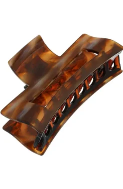 Large Cutout Rectangle Claw Clip - Classic