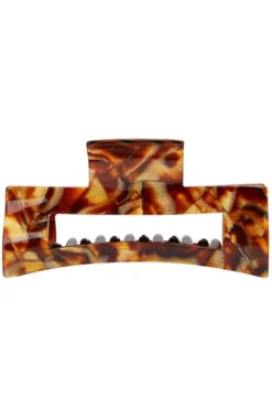 Large Cutout Rectangle Claw Clip - Classic