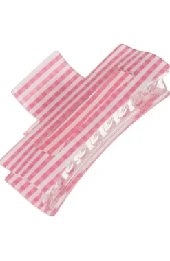 Large Cutout Rectangle Claw Clip - Candy Check
