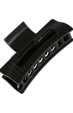 Large Cutout Rectangle Claw Clip - Modern Tweed
