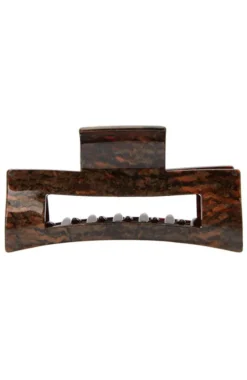 Large Cutout Rectangle Claw Clip - Classic
