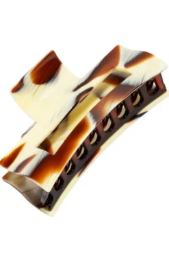Large Cutout Rectangle Claw Clip - Classic