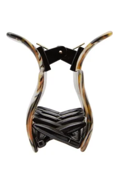 Large Cutout Rectangle Claw Clip - Classic