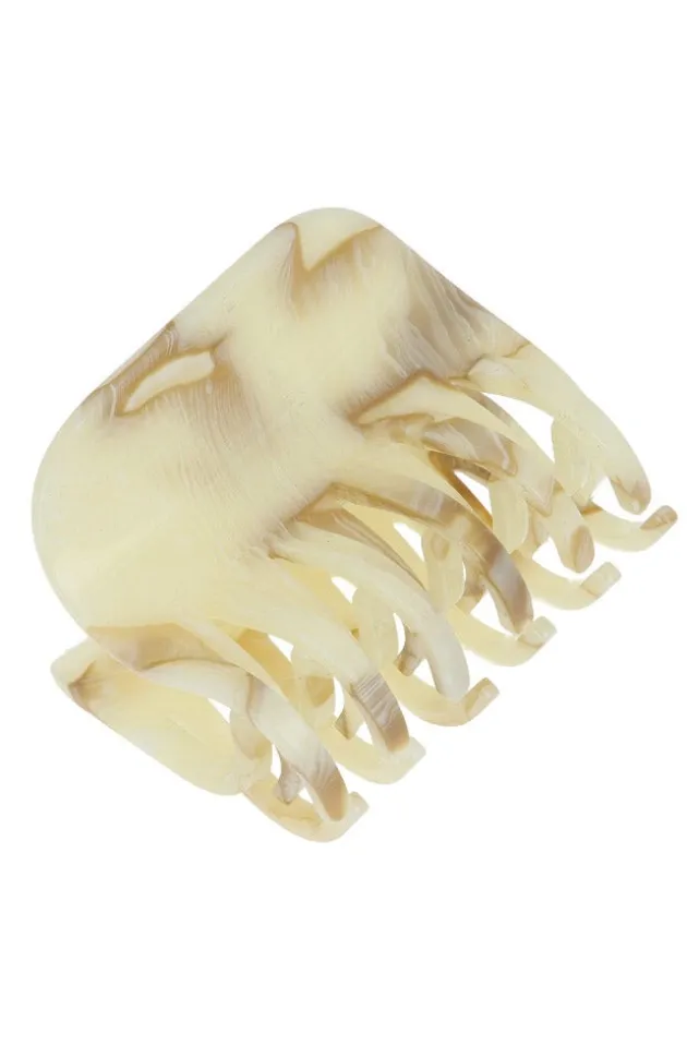 Large Double Tooth Claw Clip - Carrara
