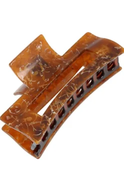 Large Rectangle Cutout Claw Clip - Dawn