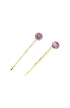 Little Gem Crystal Bobby Pin Pair