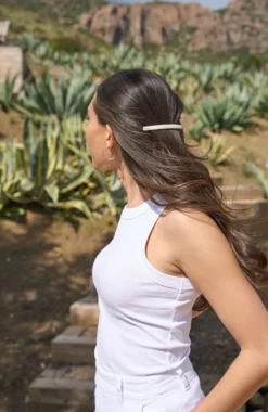 Long and Skinny Barrette - French Classic