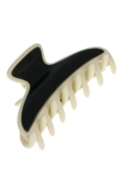 Maybell Claw Clip - Black & Ivory