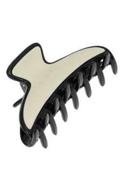 Maybell Claw Clip - Black & Ivory