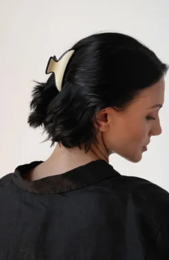 Maybell Claw Clip - Black & Ivory