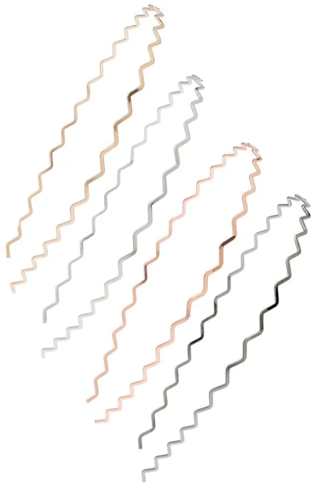 Metal Wave Headband 4-Pack