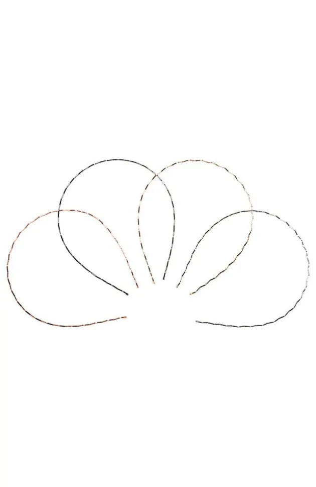 Metal Wave Headband 4-Pack