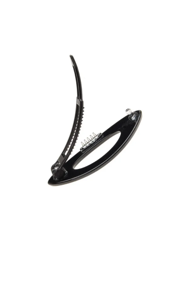 Mini Cutout Oval Plastic Tige Boule Barrette - Classic