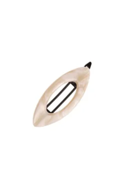 Mini Cutout Oval Plastic Tige Boule Barrette - Classic