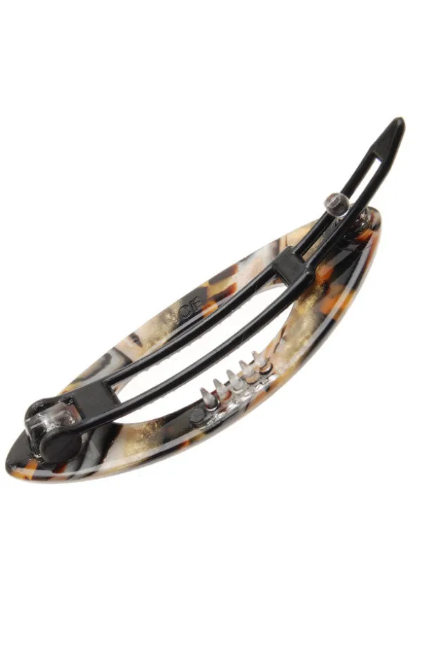 Mini Cutout Oval Plastic Tige Boule Barrette - Classic