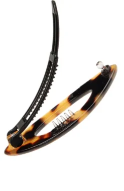 Mini Cutout Oval Plastic Tige Boule Barrette - Classic