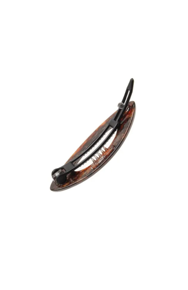 Mini Cutout Oval Plastic Tige Boule Barrette - Classic