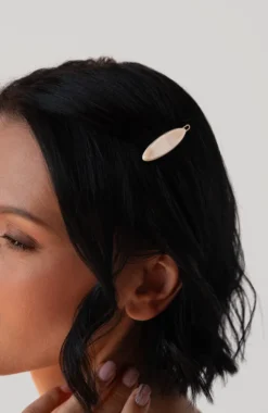 Mini Oblong Tige Boule Barrette - Classic