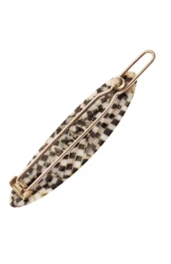 Mini Oblong Tige Boule Barrette - Classic