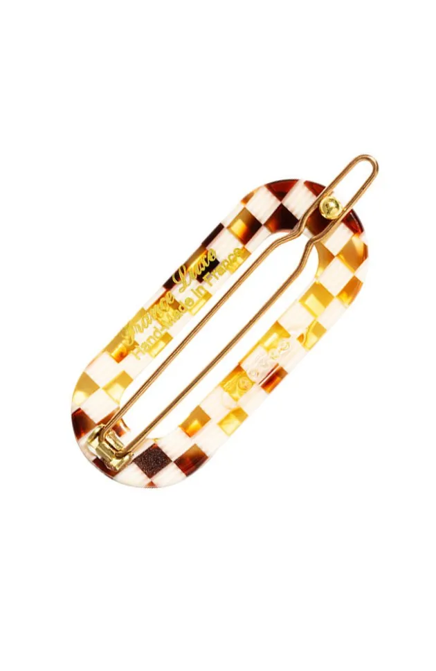 Mini Oval Tige Boule Barrette - French Classic