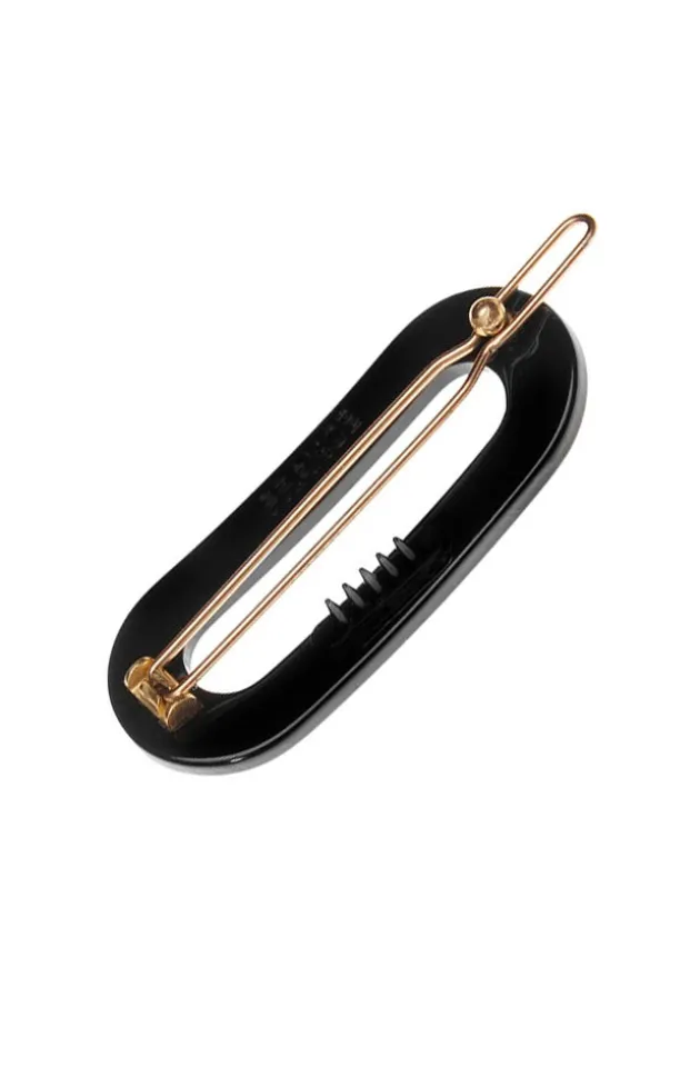 Mini Oval Tige Boule Barrette - French Classic