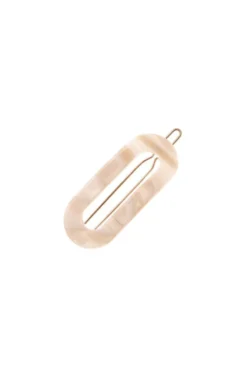 Mini Oval Tige Boule Barrette - French Classic
